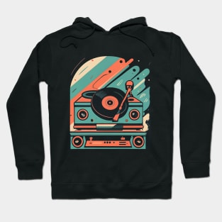 Turntable Vintage Audio Design Vinyl Record Player Dance Hoodie